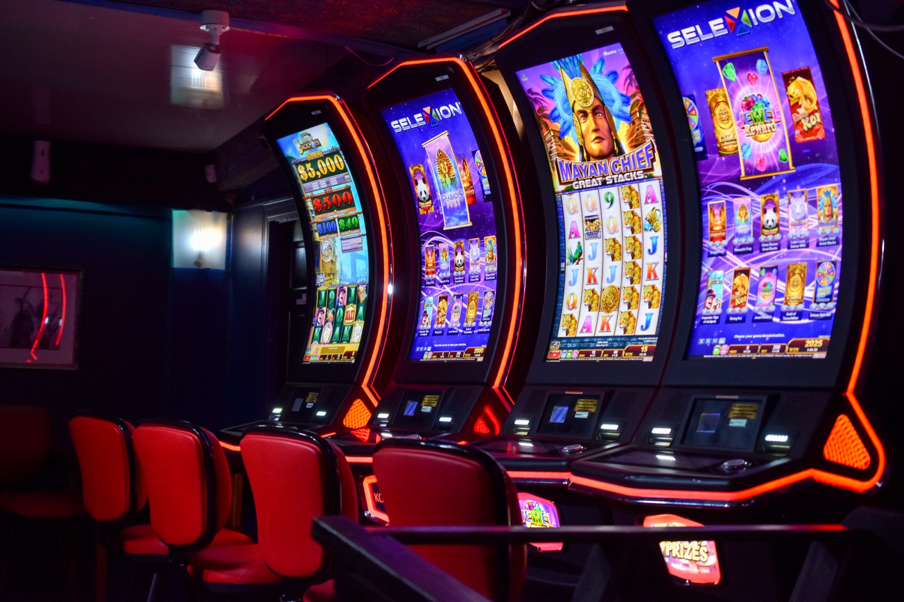 The Jade Monkey gaming floor at night